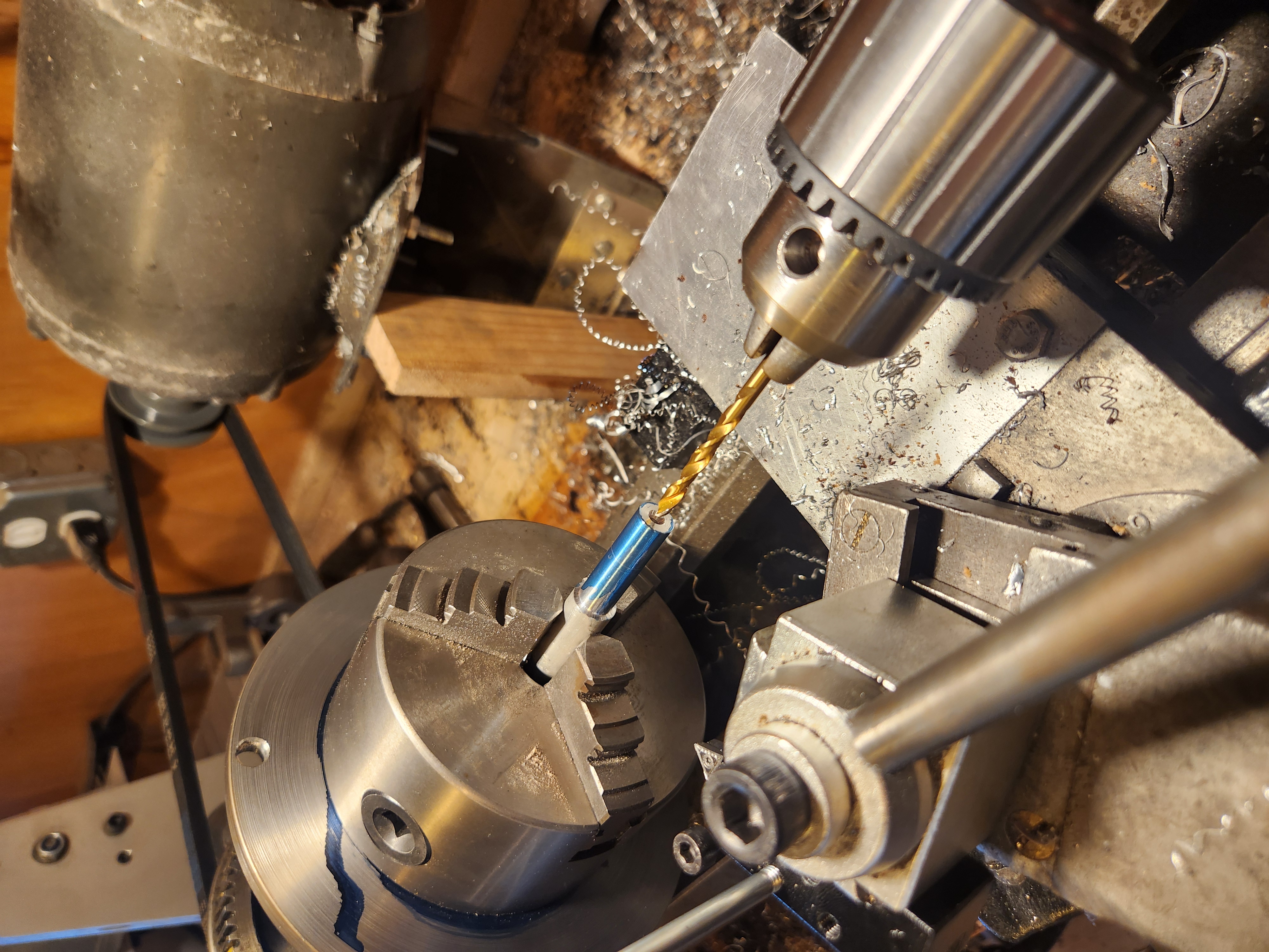 Cutting bearing seats and drilling main hole